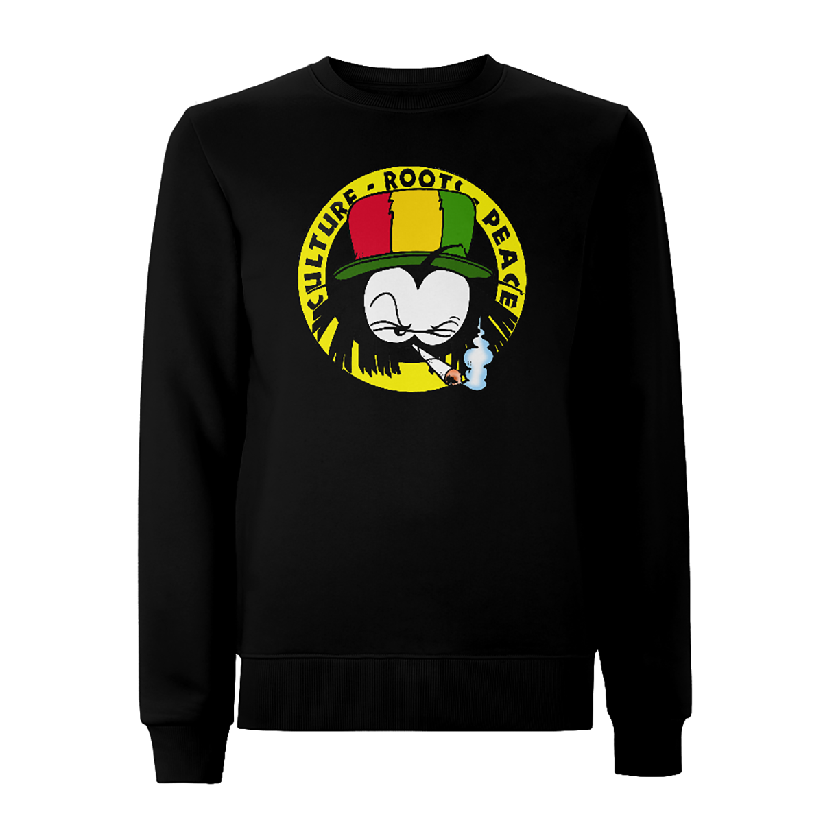 Dready Original : Dready 90s Crest Logo Front Print Sweatshirt - Black