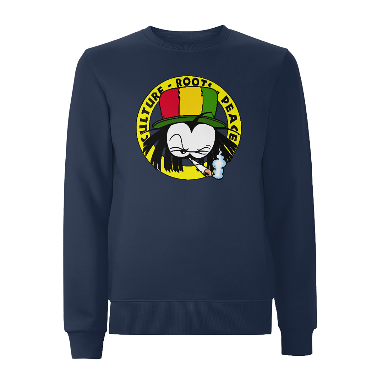 Dready Original : Dready 90s Crest Logo Front Print Sweatshirt - Indigo