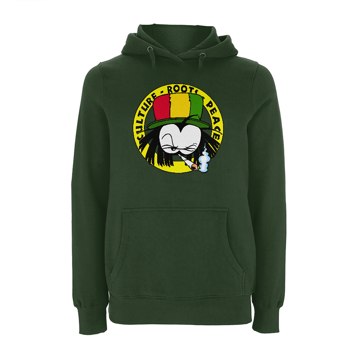 Dready Original : Dready 90s Crest Front Print Hood - Forest Green