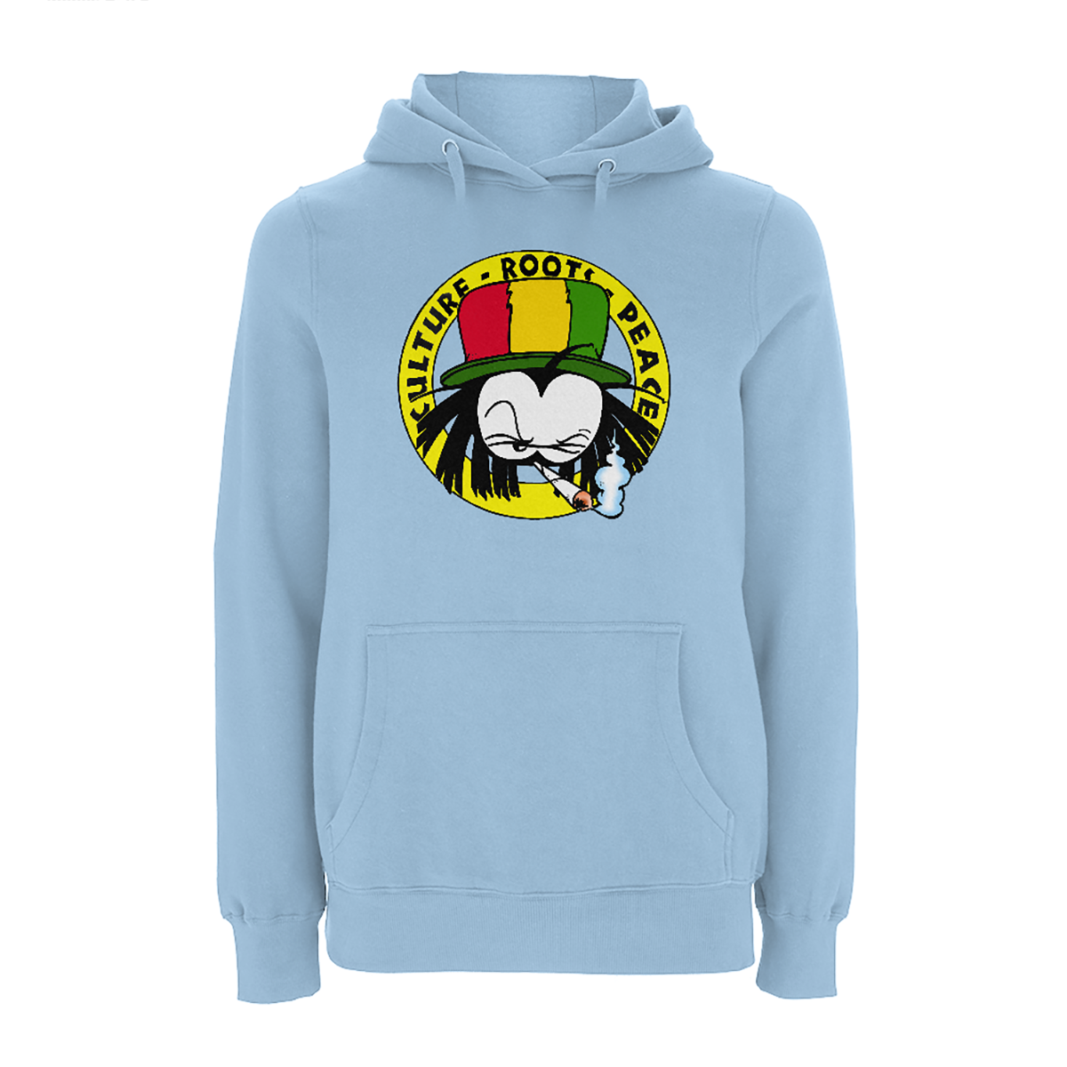 Dready Original : Dready 90s Crest Front Print Hood - Light Blue