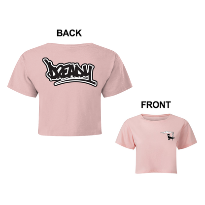 Dready Original : DREADY SISTA Womens Hand Front Print & Dready Back Logo - LIGHT PINK